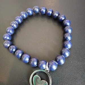 Pulsera varias corazón – azul