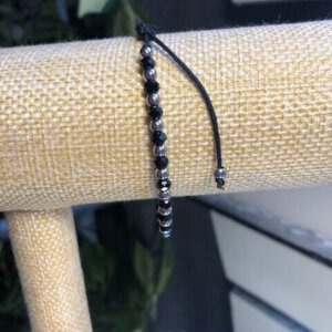 Pulsera cristal negro