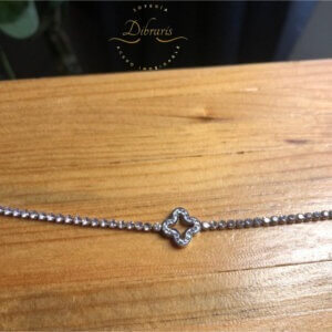 Pulsera con flor y zirconias