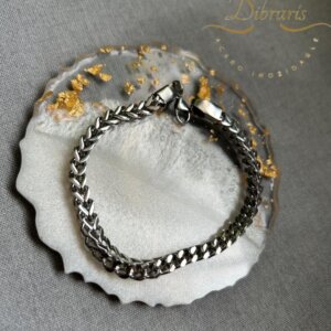 Pulsera trenza en acero inoxidable